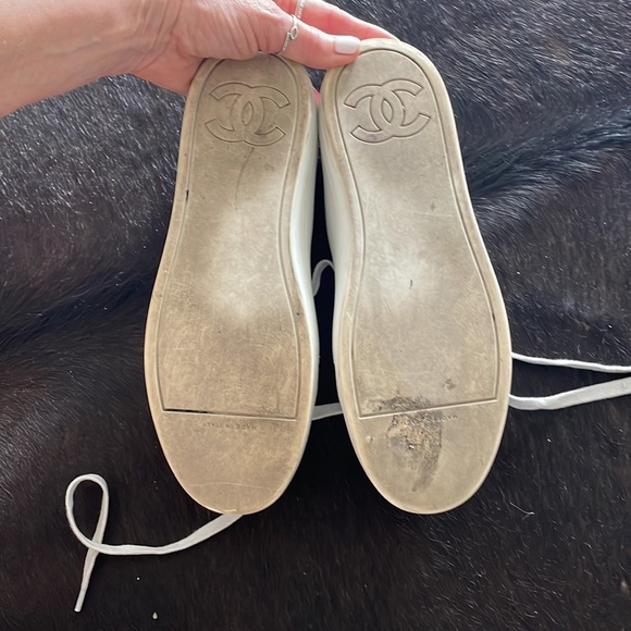 Chanel white and silver sneakers size 39 - Picture 6 of 6
